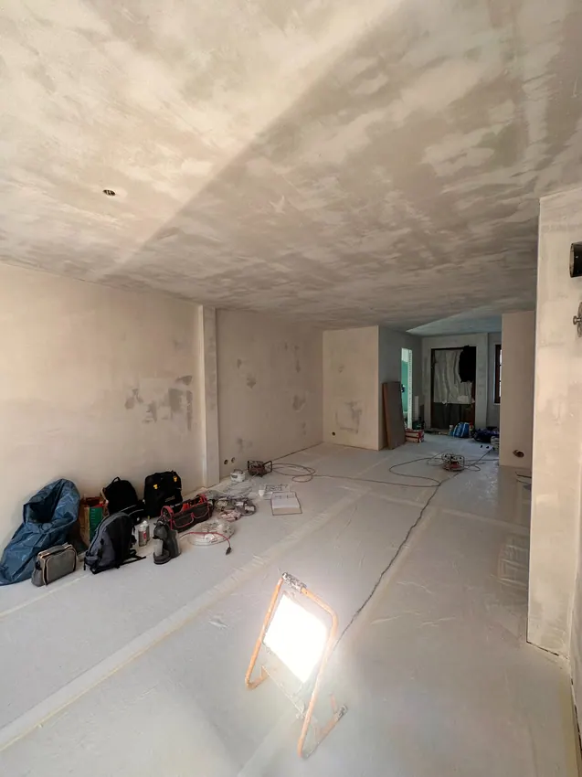 Grand chantier intérieur en cours de préparation