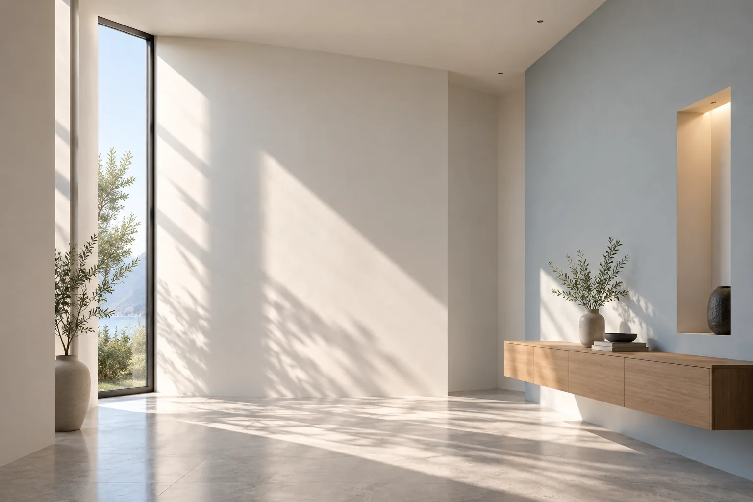 Illustration d’inspiration : intérieur lumineux aux murs soigneusement peints